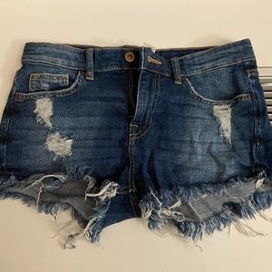 H&M Ripped Denim Shorts